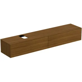 Ideal Standard Waschtisch-Unterschrank Conca, 2 Auszüge, m.Ausschnitt, 2387x505x370mm, Eiche hell – Bild 2