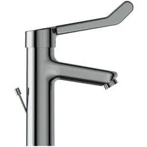 Ideal Standard Waschtisch-Armatur Ceraplus Grande m.Klinikhebel m.Ablgarn. Ausld.123mm Chr