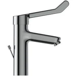 IS WT-Armatur Ceraplus Grande m.Klinikhebel m.Ablgarn. Ausld.123mm Chr