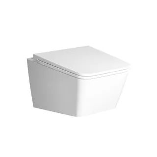 Tiefspüler-Wand-WC Equal VitrA Flush 395 x 540 mm V-Fit Weiß Hochglanz VC