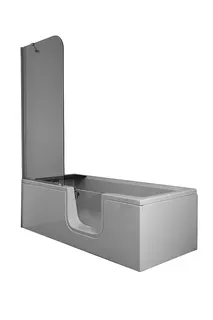VitrA Badewanne Conforma Combo 1700 x 750mm Einstieg rechts Acryl Weiß