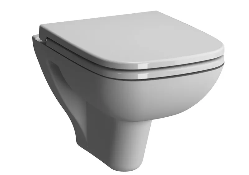 VitrA Tiefspüler-Wand-WC S20 Compact eckige Form 360 x 480 mm Weiß Hochglanz