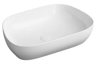 VitrA Aufsatzschale Outline TV 615 x 405 mm CERAFINE Weiß Hochglanz VC