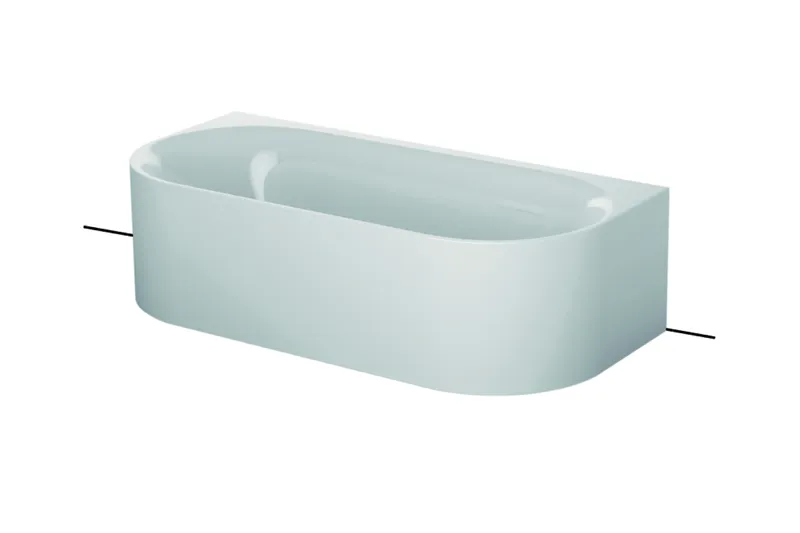 Bette Badewannen Sonderform Lux Oval I Silhouette Snow 1800x850x450/575mm