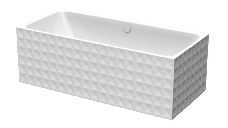 Bette Badewannen Rechteck Loft Ornament Weiß 1810x810x420/620mm