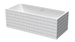 Bette Badewannen Rechteck Loft Ornament Weiß 1810x810x420/620mm