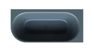 Bette Badewannen Eck Sonderform Lux Oval V Silhouette Blue Satin 1750x800x450/575mm – Bild 4