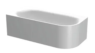 Bette Badewannen Eck Sonderform Lux Oval IV Silhouette Edelweiß 1850x850x450/575mm – Bild 4