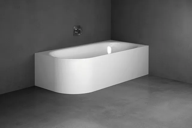 Bette Badewannen Eck Sonderform Lux Oval V Silhouette Bah. beige 1850x850x450/575mm