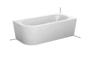 Bette Badewannen Sonderform Eck Starlet V Silhouette Snow 1850x850x420/575mm – Bild 2
