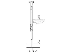 Geberit Waschtisch Duofix m. UP-Siphon, 130cm – Bild 3