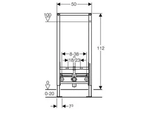 Geberit Montageelement Duofix für Wand-Bidet – Bild 2