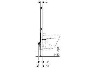 Geberit Montageelement Duofix für Wand-Bidet – Bild 3