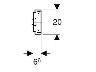 Geberit System-Traverse Duofix für Bade-/Duschwanne, für AP-Armatur – Bild 3