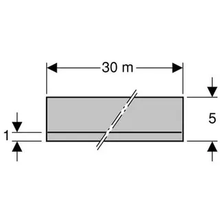 Geberit Trennstreifen für Bauwerksanschlüsse, 30 m lang x 50mm pro Rolle – Bild 2