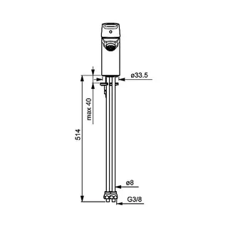 Hansa Hansapolo Waschtischbatterie, Niederdruck 5153 (chrom) – Bild 2