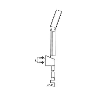 Hansa Basicjet Wannenset, mit Handbrause 1, mit Brauseschlauch (chrom) – Bild 3