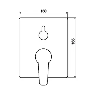 Hansa Hansapolo Funktionseinh. mit Dekorset Einhand- WA-Batterie 8062 (chrom) – Bild 2