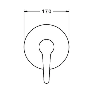 Hansa Hansamedica Brause-Fertigset-Batterie 8185 (chrom) – Bild 2