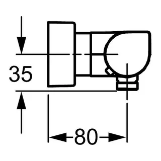 Hansa Tempra Style Brausethermostat Aufputz chrom – Bild 2