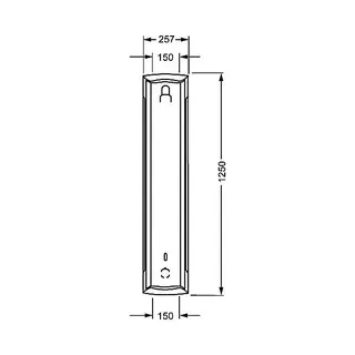Hansa Hansaelectra berührungsfreies Duschpaneel mit Thermostat 6415 (chrom) – Bild 2