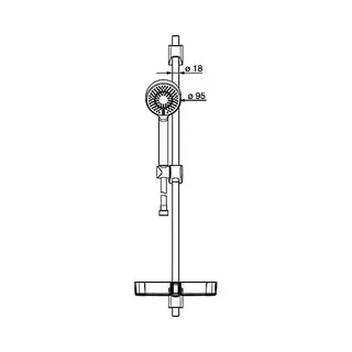 Hansa Hansabasicjet Wandstangen-Set 4478 (chrom) – Bild 2