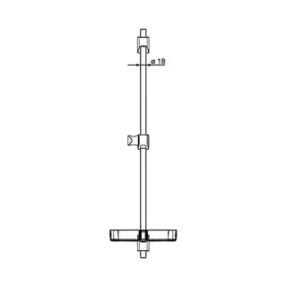 Hansa Hansabasicjet Wandstange 4471 (chrom) – Bild 2