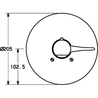 Hansa Hansamix Thermostat-Fertigset 0861 mit Absperrung (chrom) – Bild 2