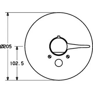 Hansa Mix Thermostat-Fertigset 0862 mit Absperrung (chrom) – Bild 2