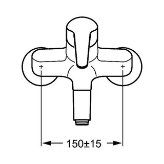 Hansa Hansamedica Waschtischmischer 0196 Hebel lang (chrom) – Bild 2