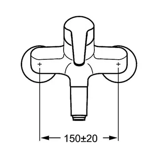 Hansa Hansamedica Waschtischmischer 0194 Hebel lang S-Anschlüsse absperrbar (chrom) – Bild 2