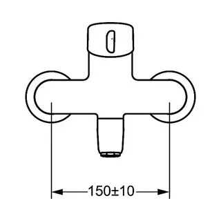 Hansa Hansamedipro Waschtisch Sicherheitsbatterie 0254 S-Anschlüsse absperrbar (chrom) – Bild 2