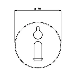 Hansa Hansaelectra Waschtisch-Fertigset 8181, Ausladung 170 mm (chrom) – Bild 2