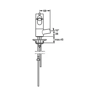 Hansa Hansavantis Style Spültischmischer, Niederdruck 5249 (chrom) – Bild 2