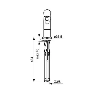 Hansa Hansapinto Spültischmischer 4518, Ausziehbrause (chrom) – Bild 2