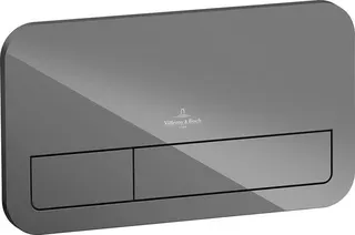 Villeroy Boch ViConnect WC Betätigungsplatte aus Glas, Glossy black