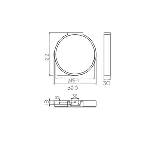 Keuco Edition 300 Handtuchring , feststehend, verchromt – Bild 2