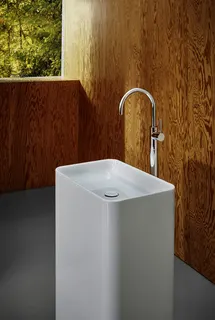 Bette Waschtische Rechteck Art Monolith Weiß 600x400x100/900mm – Bild 3