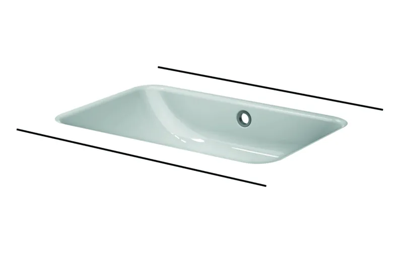 Bette Waschtische Rechteck One Unterbau Weiß 587x408x130/2mm