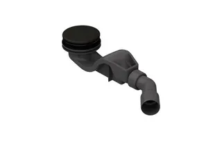 BE ZUB Duschwanne Duschfläche Ab- und Überlauf BetteSolid 50 graphite