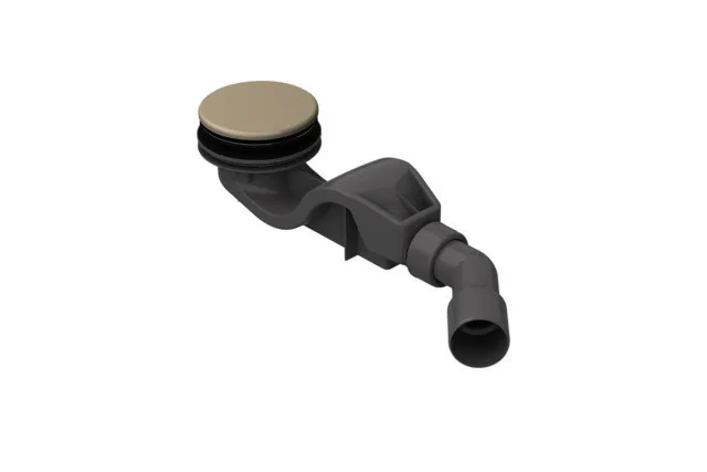 ZUB Duschwanne Duschfläche Ab- und Überlauf BetteSolid 50 beige