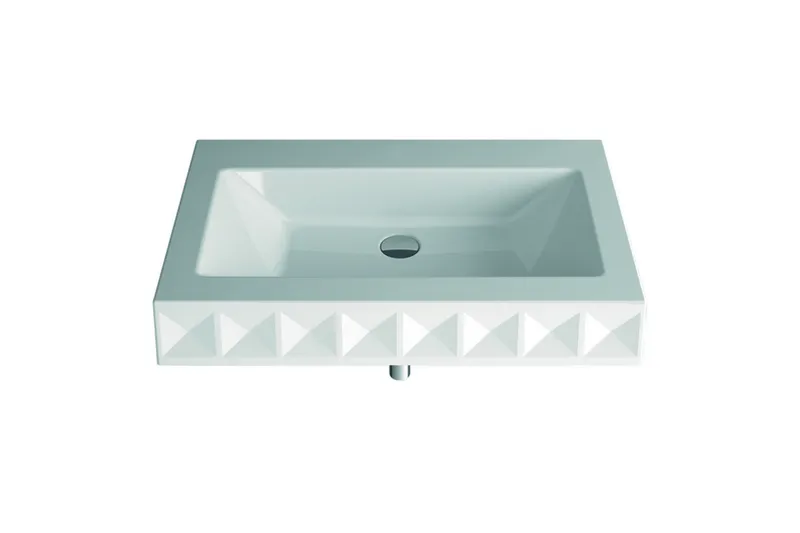 Bette Waschtische Rechteck Loft Ornament Wand 1-reihig Weiß 825x525x100mm