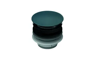 BE ZUB Waschtisch Ab- und Überlauf Schaftventil 1,25 " emailliert Blue S...