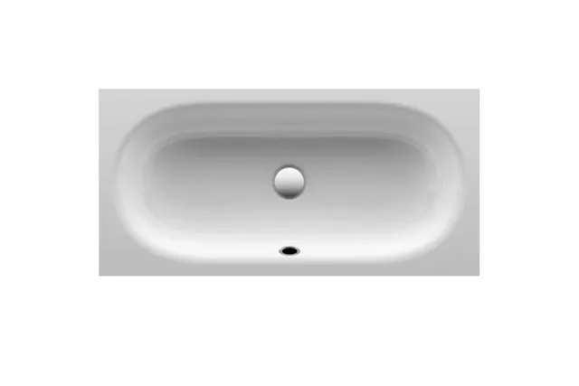 Bette Waschtische Oval Comodo Unterbau mit Überlauf Weiß mUeL 574x380x120/3mm