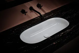 Bette Waschtische Oval Comodo Unterbau mit Überlauf Weiß mUeL 574x380x120/3mm – Bild 5