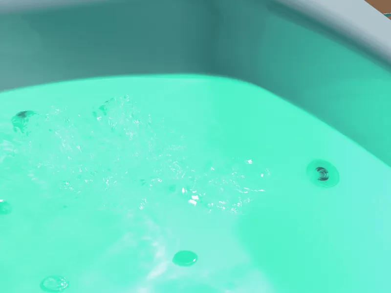Bette ZUB Badewanne Ausstattung / Oberfläche LED-Scheinwerfer farbig weiß