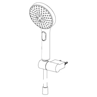 Handbrausegarnitur HANSAACTIVEJET 8438 3-strahlig chr/Hellgrau – Bild 4