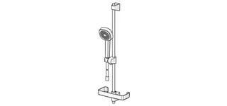 Wandst.garnitur HANSABASICJET Style 4477 1-strahlig chr – Bild 3