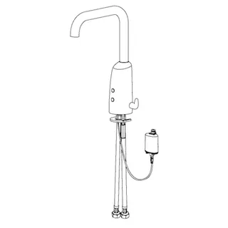 Waschtisch-Batt. HANSAELECTRA 6444 6 V Bluetooth Ausld. 170 mm DN15 chr – Bild 3