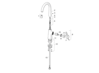 EHM Waschtisch-Batt. HANSADESIGNO Style 5149 Ausld. 167 mm DN15 chr – Bild 4